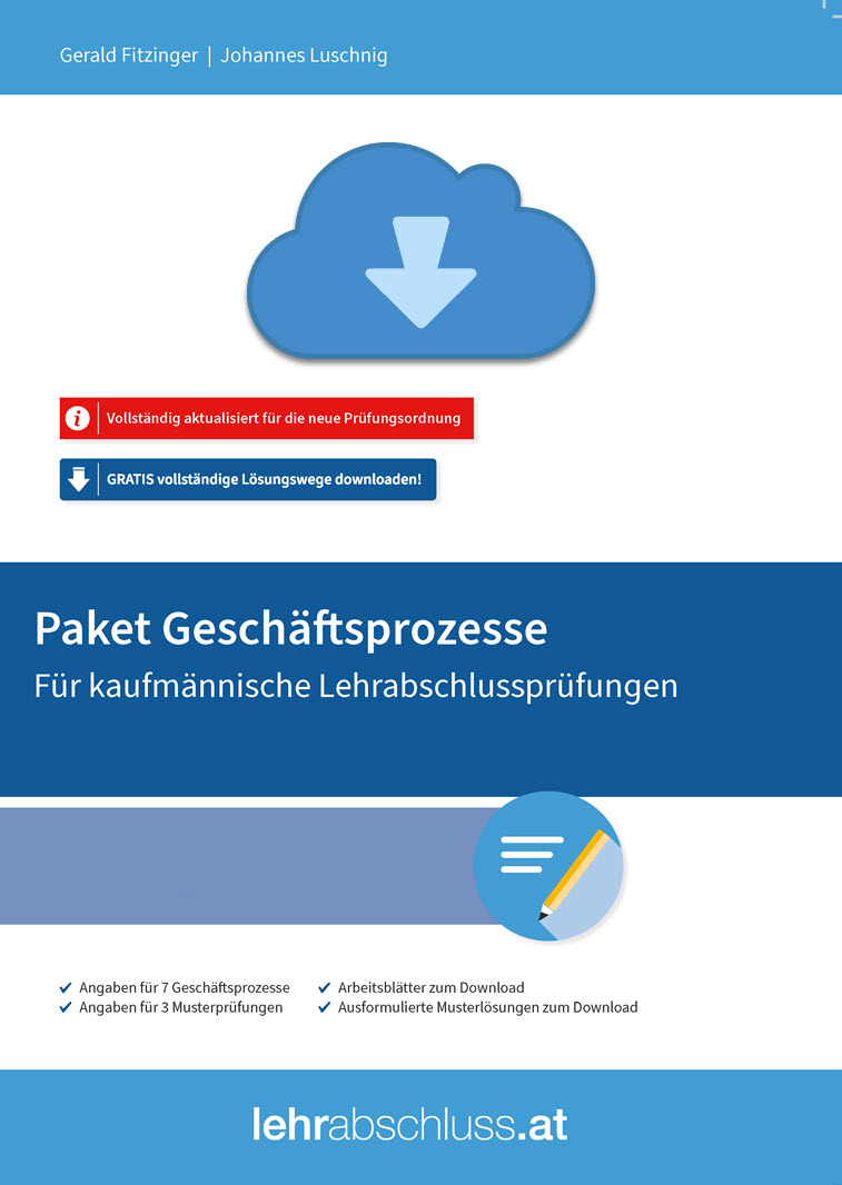 NEU! Paket Geschäftsprozesse + Musterprüfungen ibw BÜRO (Kaufmann/-frau) Download - für die schriftliche praktische Prüfung