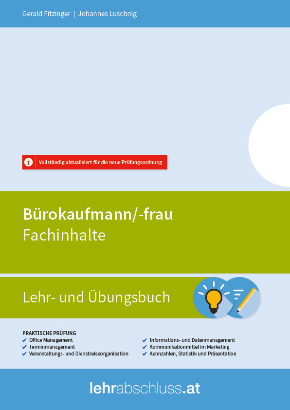 Bürokaufmann/-frau Fachinhalte Lehrbuch und Übungsbuch